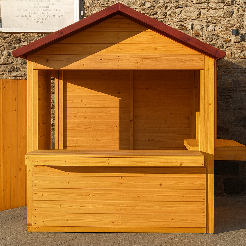 Chiosco in legno 200×200 cm – Struttura modulare smontabile