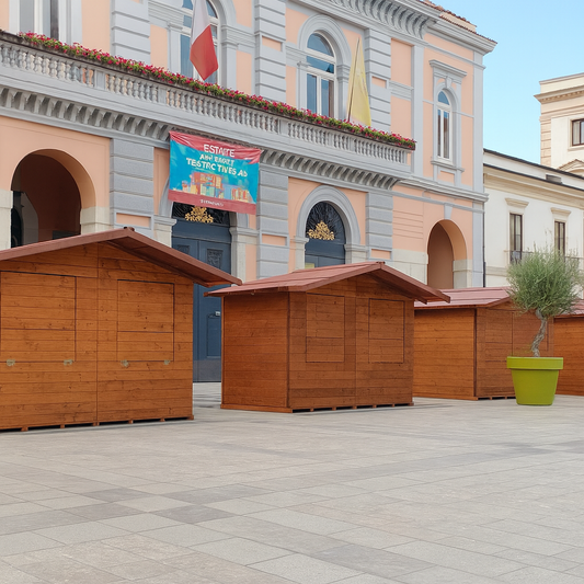 Chiosco in legno 300×200 cm – Struttura modulare smontabile